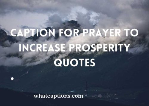 Caption for Prayer to Increase Prosperity With Quotes