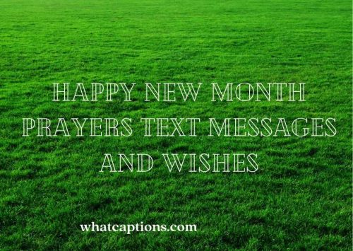 Happy New Month Prayers Text Messages and Wishes