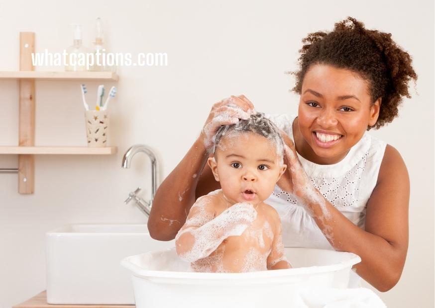 Bath Time Captions for Babies