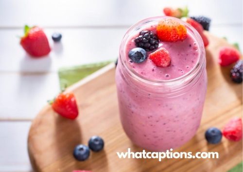 Berry Smoothie Captions for Instagram
