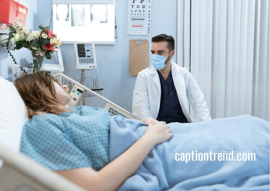 Admitted in Hospital Captions for Instagram with Quotes